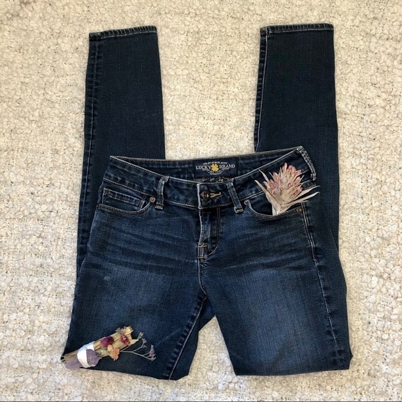 LUCKY Brand Lolita Dark Wash Skinny Jeans 24 - Picture 2 of 6